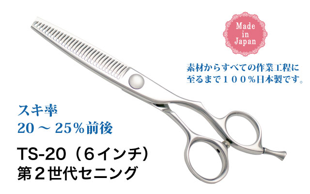 TS-20 第2世代セニング（6インチ） スキ率20～25%前後